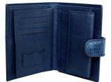 Портмоне из кожи крокодила Nakshim 1125 Blue / Сочи