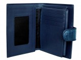 Портмоне из кожи крокодила Nakshim 1125 Blue / Сочи