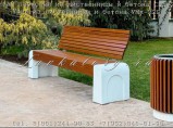 Скамейки из дерева и бетона СБл-20 / Краснодар