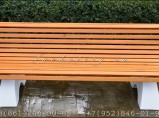 Бетонные скамейки с сиденьем из лиственницы СБл-2-2 / Краснодар