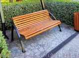 Современные скамейки уличные из лиственницы СТ50л-1,6 / Краснодар