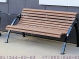 Современные скамейки уличные из лиственницы СТ50л-1,6 / Краснодар