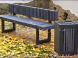 Скамейки парковые из лиственницы на стальных опорах СТ80х40л-2 / Краснодар