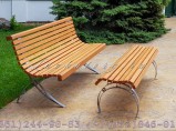 Оригинальные скамейки без спинки из лиственницы СП40л-1,8Б / Краснодар