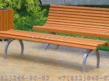 Оригинальные скамейки без спинки из лиственницы СП40л-1,8Б / Краснодар